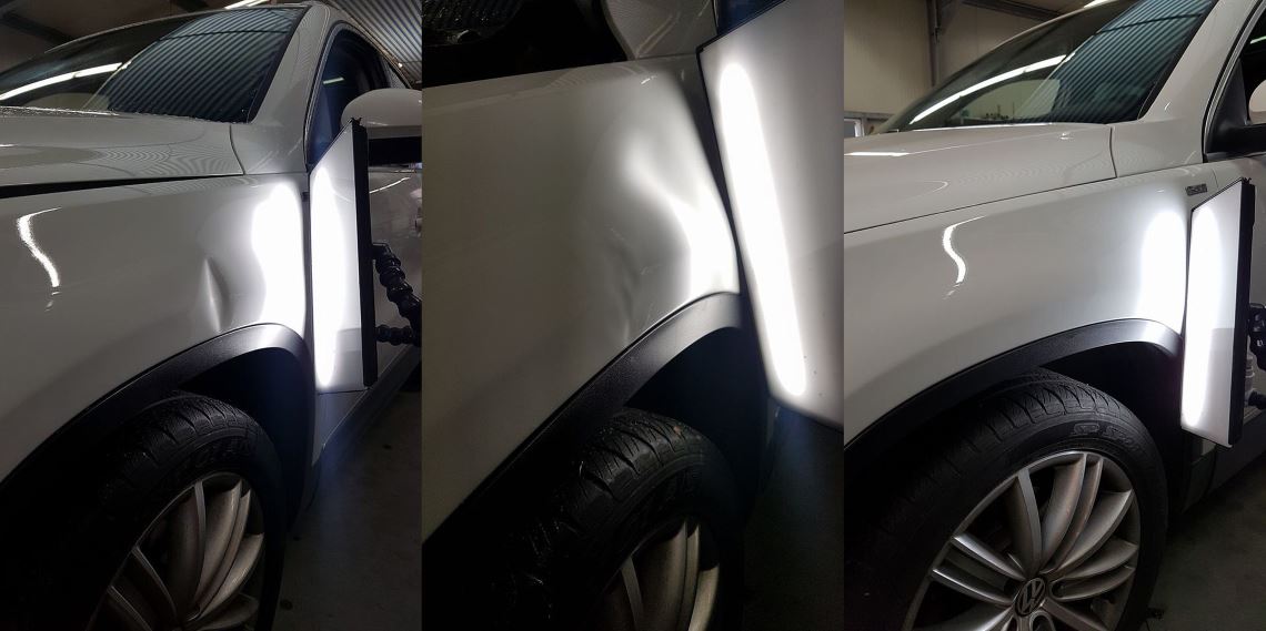 Hagelschadenzentrum Unna Ausbeulen von Parkdellen